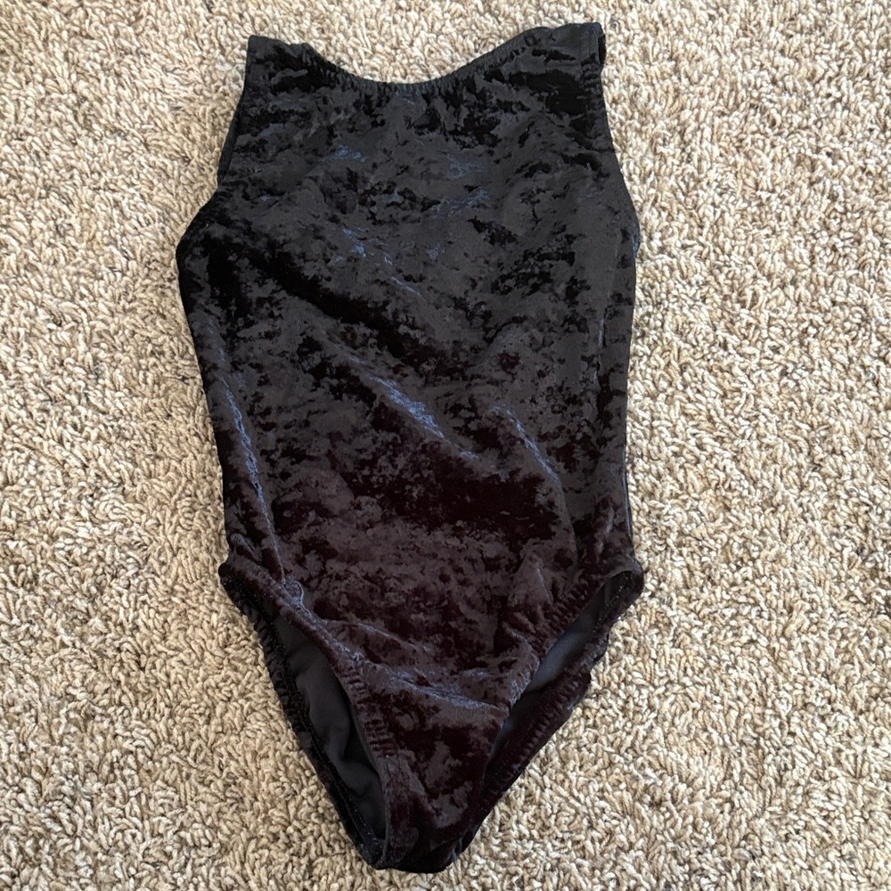 Body Wrappers Black Velvet Kids Bodysuit